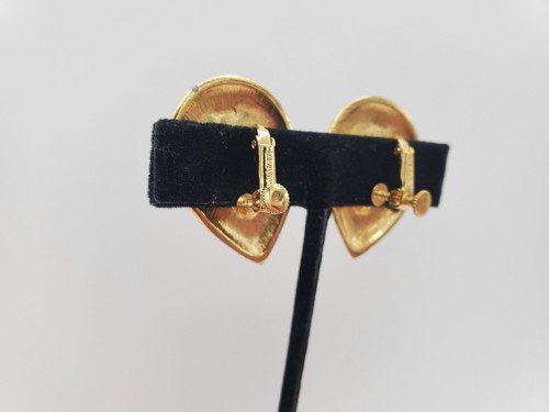 Vintage Ohrringe Clip auf Gold Perle signiert Napier Modeschmuck Accessoire Paar - Bild 7 von 11