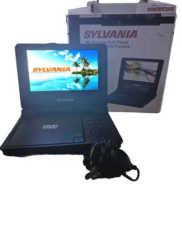 Sylvania 7” Portable DVD Player With AC/DC Adapter Cord SDVD7002B No Car Adapter