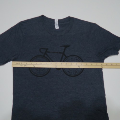 Royal Apparel Not All Who Wander Unisex M Bicycle T Shirt Blue Boulder CO USA - Picture 7 of 8
