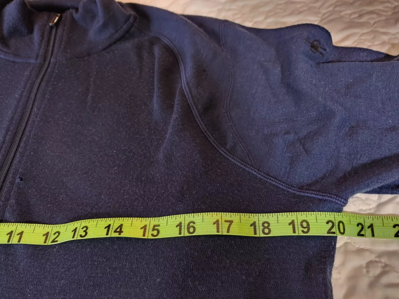 smartwool 1/4 zip long sleeve multi color block sweater