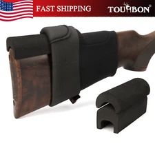 TOURBON Neoprene Cheek Rest Comb Raiser Slipon Buttstock Cover Sleeve-3 EVA Foam