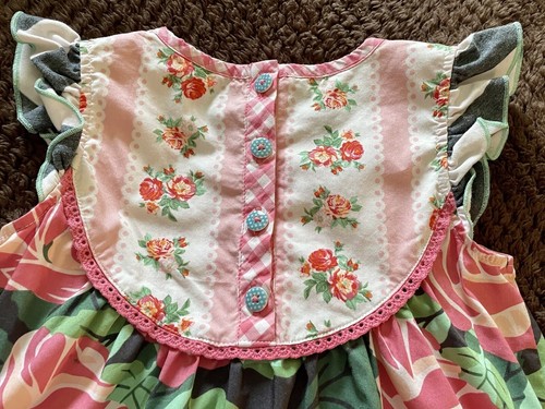 MATILDA JANE Girls Roses All Abloom Flower Prairie BoHo Dress Sz 4 Summer Spring - Picture 6 of 9
