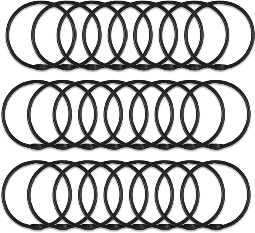 24 Pack Shower Curtain Rings, Rustproof Decorative Metal round Shower Curtain Ho - Picture 7 of 12