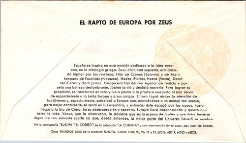 FDC Spain - VII Conference European Postal & Telecommunications Adminis - L41064 - Picture 2 of 2