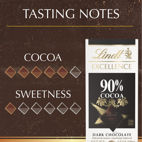 EXCELLENCE 90% Cocoa Dark Chocolate Bar, Mother’S Day Chocolate Candy, 3.5 Oz. ( - Picture 6 of 11