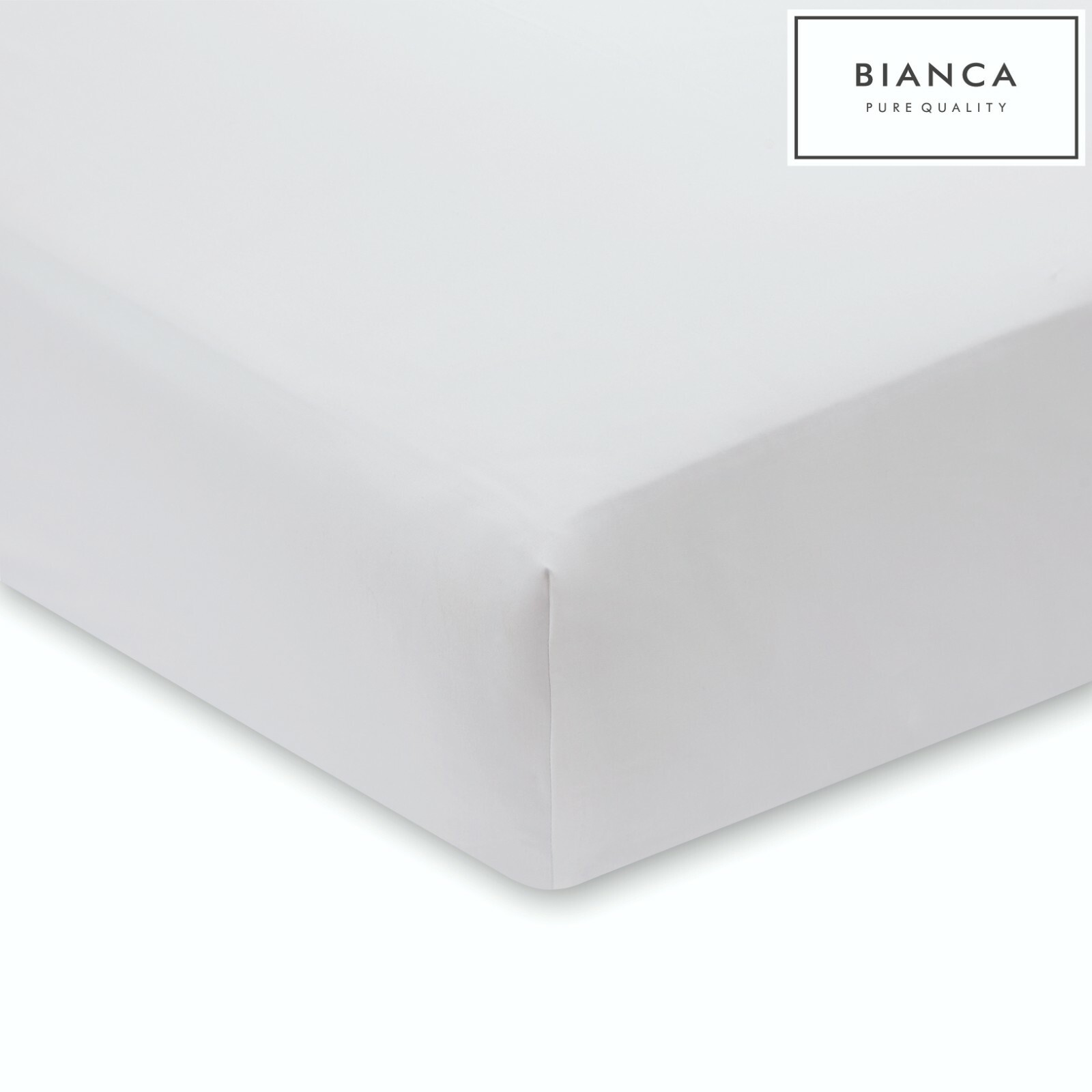 Bianca Luxury 800TC Cotton Sateen Duvet Set Or Fitted/Flat Sheets White, Silver Tanie uzupełnianie zapasów