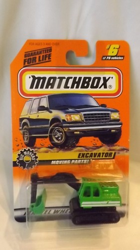 1997 Matchbox Excavator Movin' Parts! Big Movers Series 2 # 6 of 75 Vehicles - Picture 1 of 2