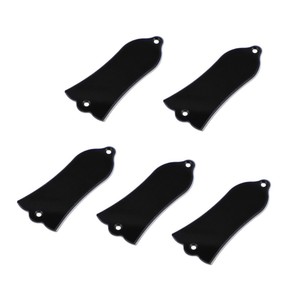 5PCS-2Ply-Black-Bell-Shape-LP-Style-Guitar-Truss-Rod-Cover-Plates-2-Screw-Holes