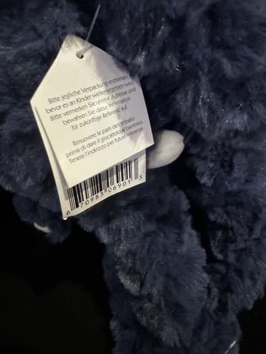 Nuovo peluche JellyCat Charmed Edmundo elefante blu 14" ritirato morbido - Foto 5 di 6
