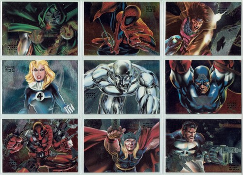 MARVEL FLAIR ANNUAL 94 POWERBLAST COMPLETE SET OF 18 - Picture 3 of 4