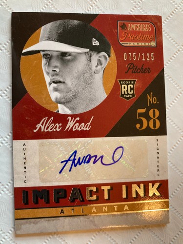 2013 Panini America's Zeitvertreib Impact Tinte IIAW Alex Holz/125 RC Auto Braves