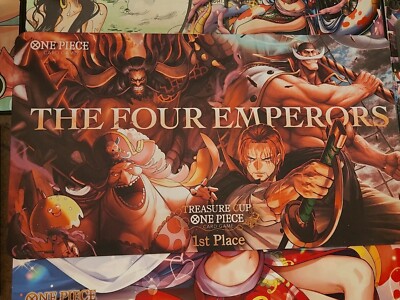 One Piece TCG - Treasure Cup - The Four Emperors - Playmat 1st Place - BRAND NEW