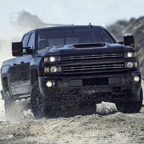 For 2014 2015-2019 Chevy Silverado GMC Sierra Gloss Black Tow Mirror Cap Cover - Picture 3 of 11
