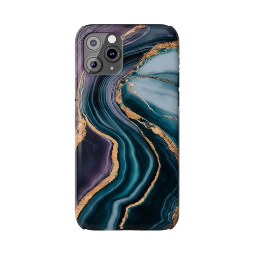 Für iPhone 16 Pro Max, 15, 14, 13-11 Slim Handyhülle, Luxus Marmor Design Cover - Bild 75 von 83