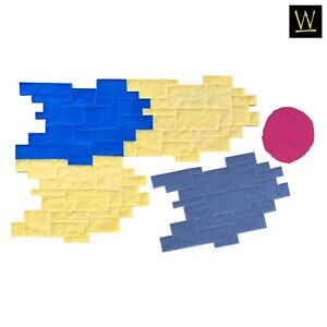 Roman CobbleConcrete Stamp Set by Walttools 8 pc.