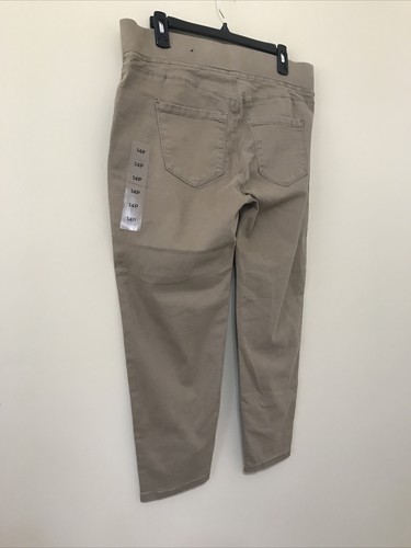 Avenue Denim Ankle Womens Petite Sz14p Pants Skinny Pull On NWOT Brown - Picture 6 of 10