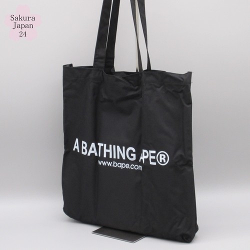 BAPE A Bathing Ape Tote Bag Black APE HEAD Print smart April 2015 Mag Free Gift - Picture 8 of 20