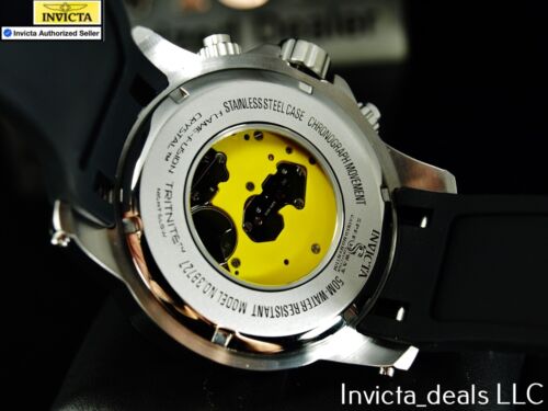 Reloj Invicta SPEEDWAY TURBO SUIZO 51mm Para Hombre Cronógrafo ESFERA NEGRA Negro/Naranja - Imagen 11 de 17