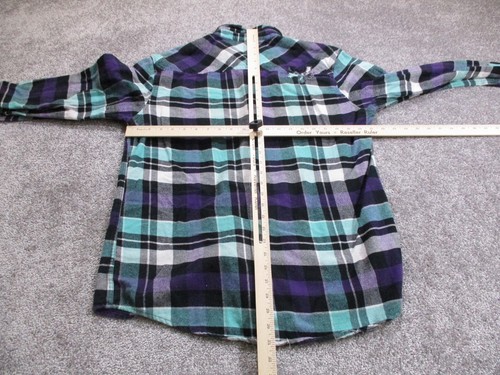 Zoo York Shirt Mens XL Extra Large Flannel Logo Plaid Skateboarding - Picture 9 of 12