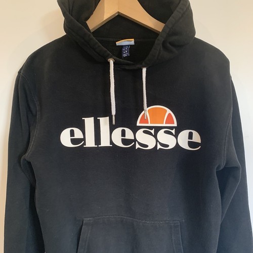 Sudadera con Capucha Ellesse Para Mujer Talla Uk 8 Negra Pullover Deletrear Logo Informal - Imagen 2 de 13