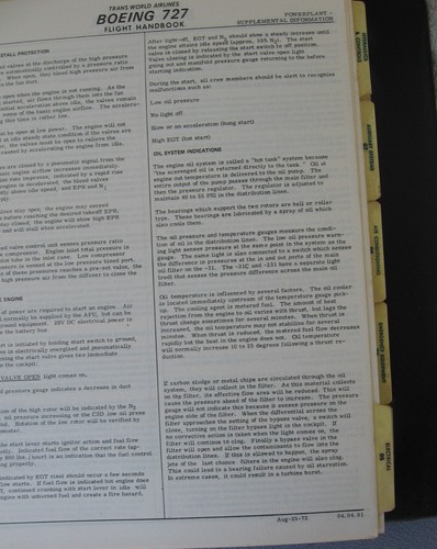 Manual de vuelo TWA Boeing 727 JFK entrenamiento de pilotos 1966-1973, carpeta de logotipo de 3 anillos - Imagen 14 de 23