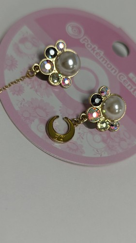¡NUEVO! Pokemon Centro Japón 2019 Accesorio Eeveelution Umbreon Pendientes Clip-on - Imagen 9 de 9
