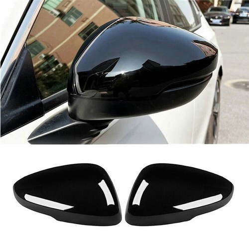 For 2022-2024 Honda Civic Gloss Black ABS Side Rear View Mirror Cover Cap Trim