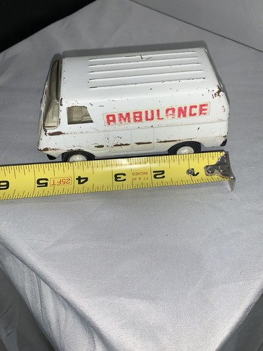 Vintage 1970s Tonka Ambulance White Pressed Steel Ambulance Van - Picture 12 of 15