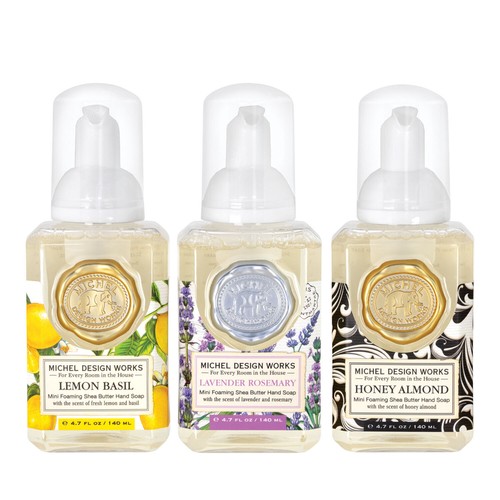 Michel Design Works - Mini Foaming Hand Soap Set 3 Mini Pack 140mL each - Picture 3 of 3