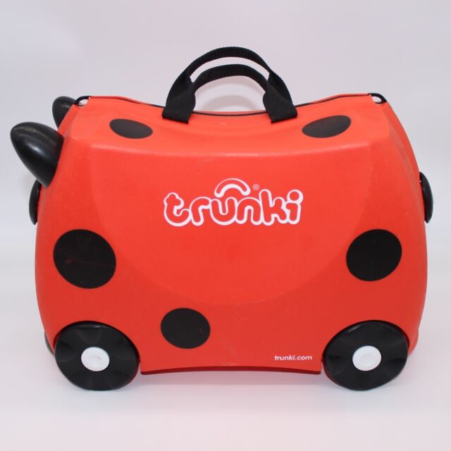 Trunki Ladybird Children Ride Along Suitcase Hand Luggage Red Pokka Dot Trunki Ladybird Children Ride Along Suitcase Hand Luggage Red Pokka Dot