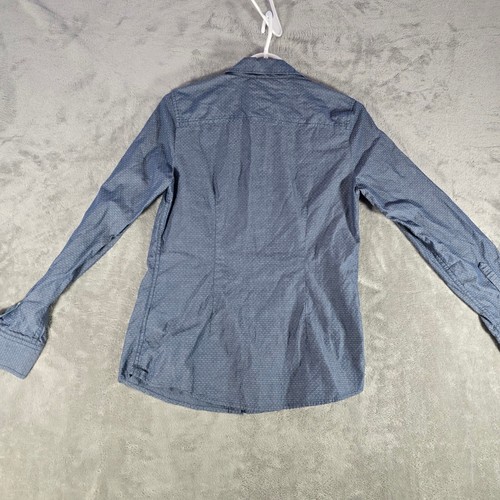 Tommy Hilfiger Button Down Shirt Dotted Pattern Long Sleeve Classic Fit S - Picture 6 of 7