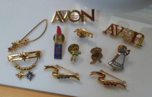 Lote de 11 pines/broches vintage Avon - Imagen 2 de 2