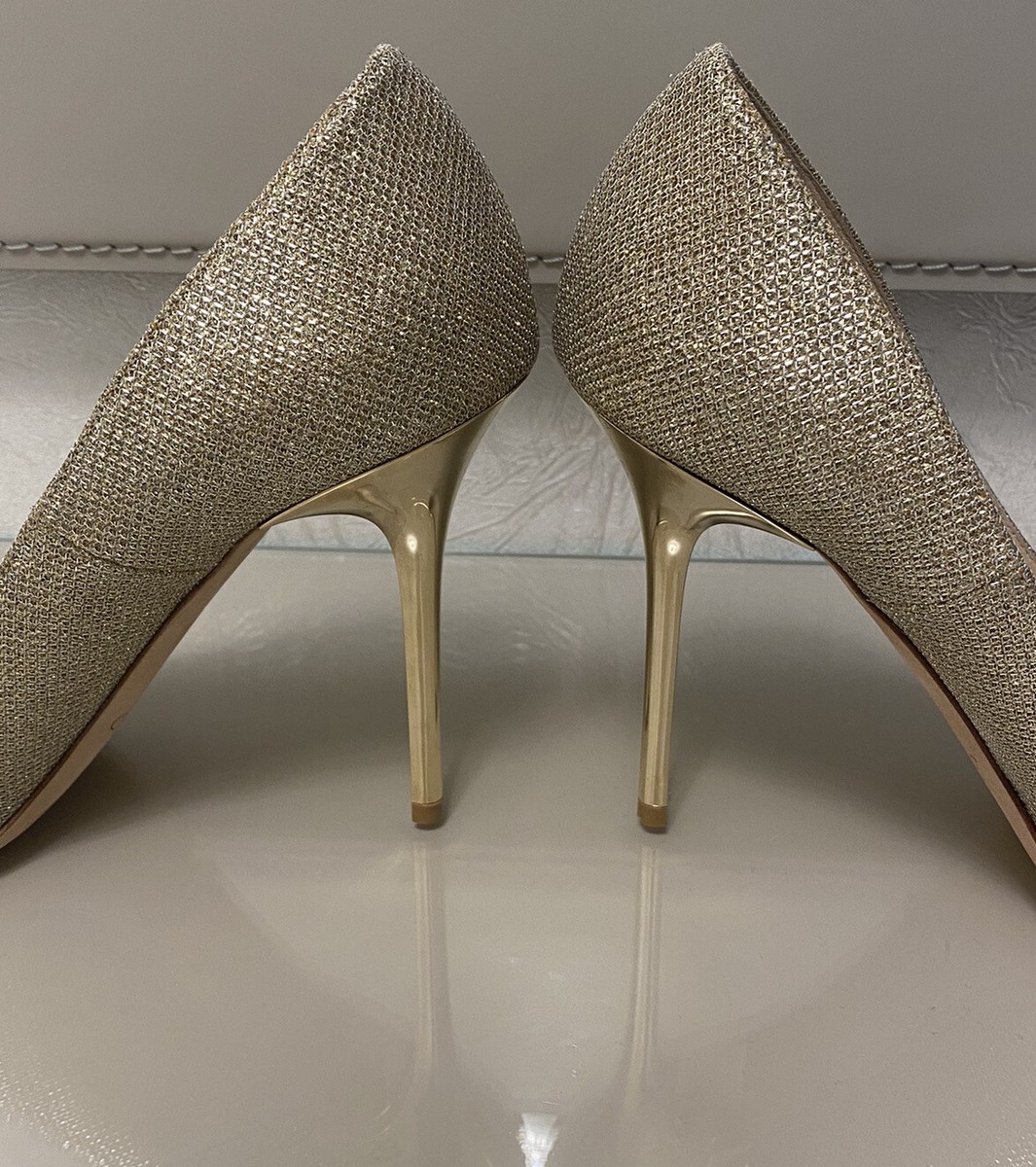 Jimmy choo ジミーチュウ Abel champagne Jimmy Choo 'Abel' Pump Heels Pointy Toe Champagne/gold