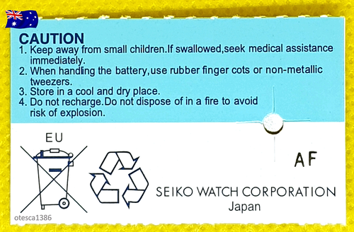 SR41W (392) Seiko Battery, Brand New, MADE IN JAPAN - Picture 3 of 3