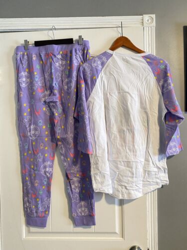 Sailor Moon Thermal Sleep Set Pajamas Shirt + Pants Size Medium Hot Topic NEW - Picture 5 of 12