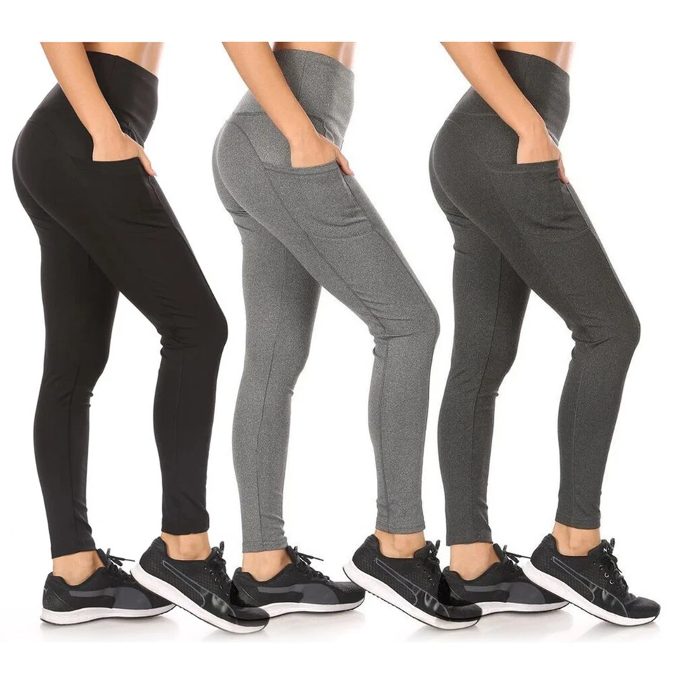 Womens Yoga Pants High Waisted Tummy Control Stretch Fitted Sculpting Leggings