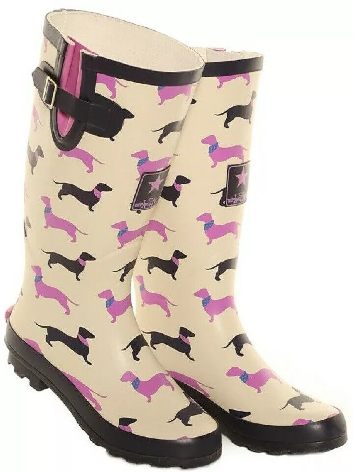 Dachshund top rain boots