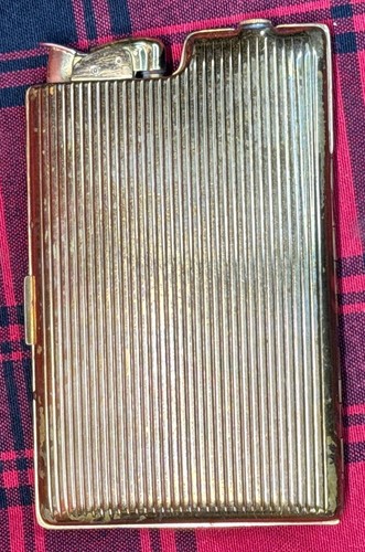 Old Vintage Evans HUGE TALL Cigarette Lighter Box Case Holder ALL IN ONE - Picture 3 of 7