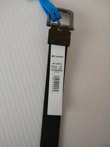 Columbia Boys' Big 1" Wide Classic Reversible Belt, Tan/Black, XS (19-21) - Picture 6 of 9