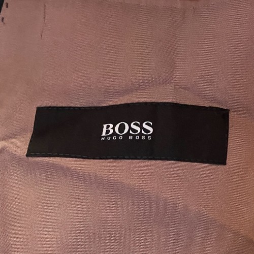 $895 HUGO BOSS Coppola Elastizado Gris Traje Pantalones Chaqueta US 44L W38 Chaqueta Abrigo 46L - Imagen 7 de 10