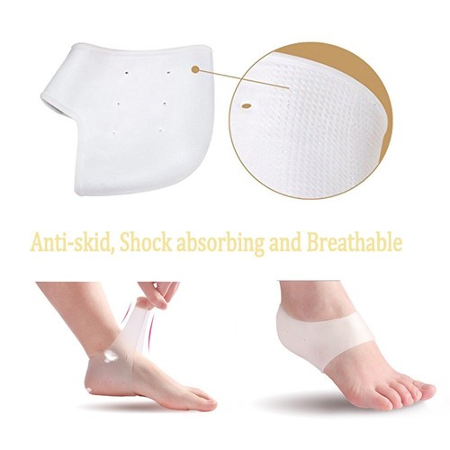 1 Paar Silikon Gel Fersensocken - Feuchtigkeitsspendende rissige Füße Hautpflege Schutz - Bild 12 von 13