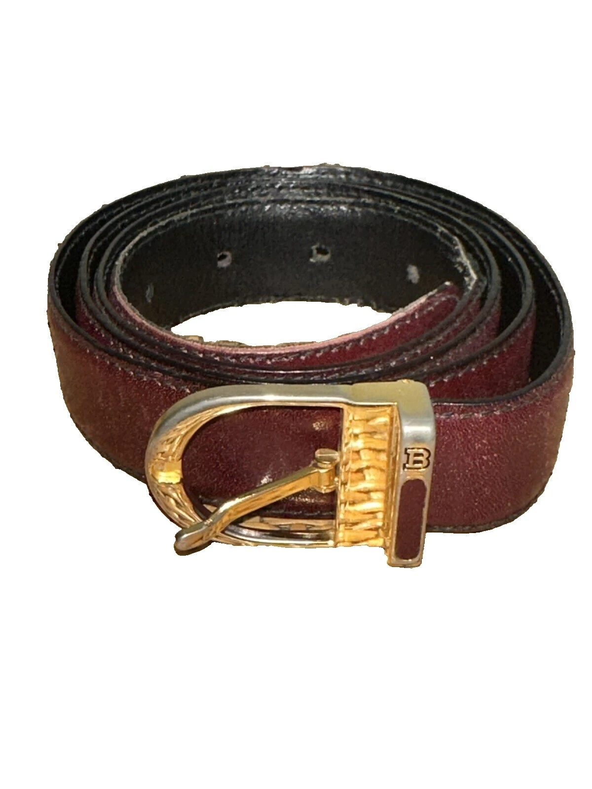 Bally Cinturones de Cuero Marrón para Hombres