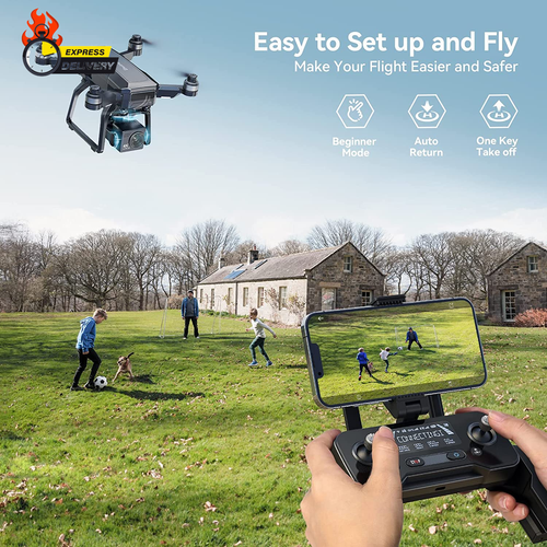 F7 GPS Drones with Camera for Adults 4K Night Vision, 3-Aix Gimbal, 2Mile Long R - Picture 6 of 12