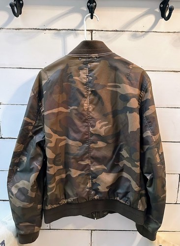 Coach New York Rib Knit Aviator Jacket in Camo Print Size L - F86002 - Picture 6 of 16