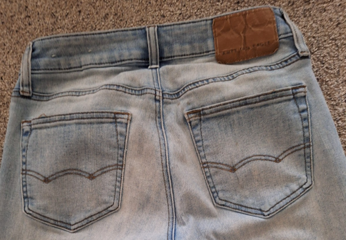 Jeans uomo American Eagle skinny next level flex taglia 28x32 blu invecchiato - Foto 5 di 8
