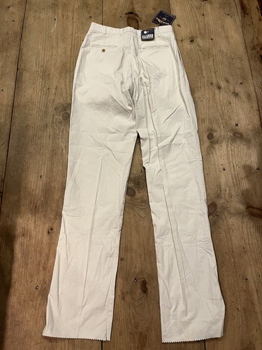 Bills Khakis M2P-SPBL NEW Cotton Poplin Pleated STONE SZ 33 Unfinished Hem $165 - Picture 10 of 12