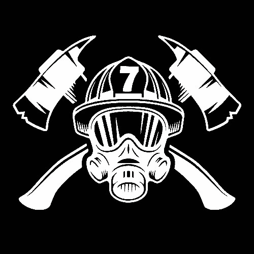 Firefighter #1 sticker VINYL DECAL Crossed Axes First Responder EMS Police - Picture 10 of 12