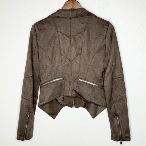 Guess Women’s Faux Suede Idra Zip Up Fashion Jacket - US M - Picture 3 of 8