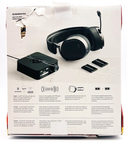 SteelSeries Arctis Pro Wireless Gaming Headset For PS4 / PS5 / PC - Black - Picture 3 of 5