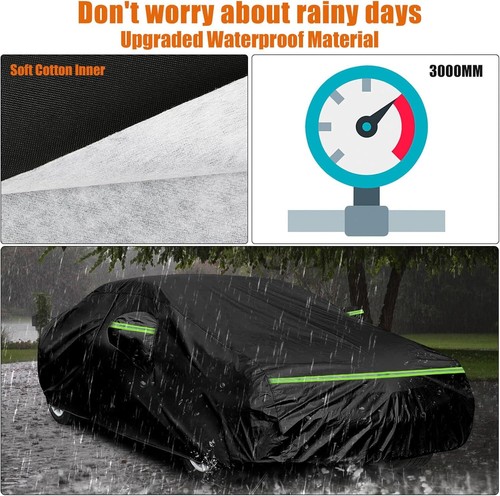 Waterproof Car Cover Custom for Jaguar XK/XK8/XKR 1996-2014, All Weather Outdoo - Picture 3 of 7